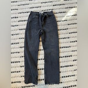 Dark grey almost black, Abercrombie jeans, worn once, 27 Short